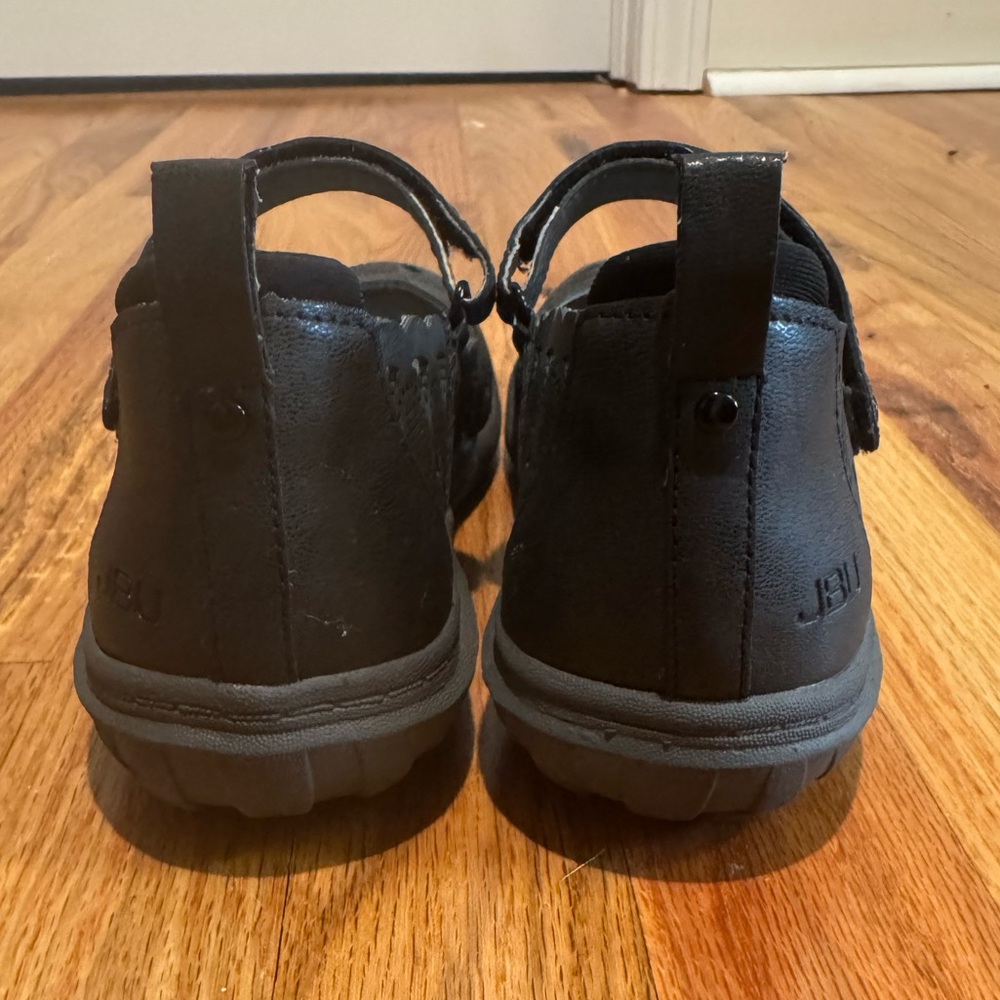 JBU Black Laser-Cut Mary Jane Flat - Picture 8 of 11